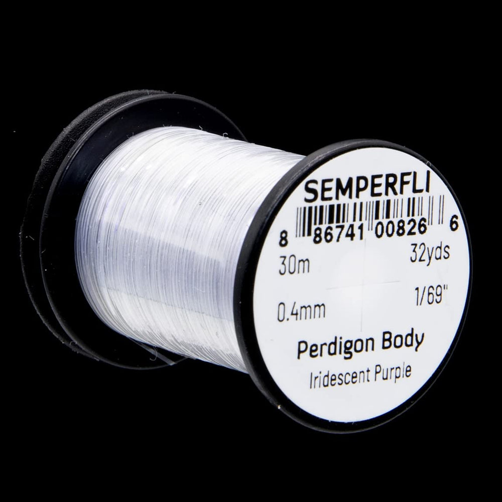 Semperfli Perdigon Body iridescent purple enhances fly body appeal under varying light