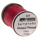 Semperfli SemperfliClassic Waxed Thread on a spool demonstrates a strong, secure grip for tying.
