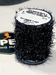 Semperfli Straggle Legs close-up of ultra-fine fritz core, ideal for leg and hackle applications.