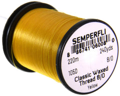 Semperfli 8-0 Purple spool demonstrates strong, easily split thread for precise fly tying.
