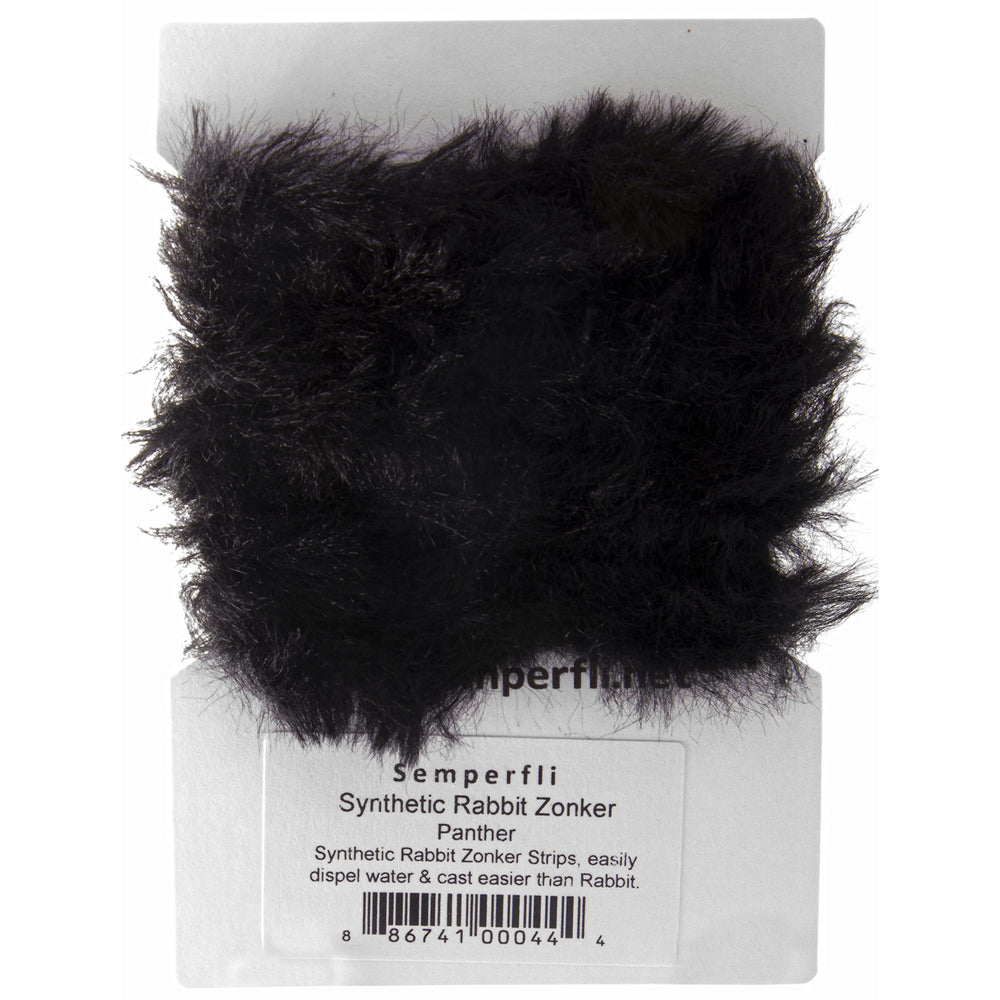 Semperfli Synthetic Rabbit Zonker close-up, durable and easy to cast for lifelike fly presentations.