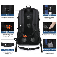 SEMSTY hiking backpack ergonomic back support promotes comfortable hikes.