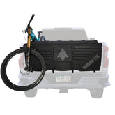 Send It High Roller Tailgate Pad V2 setup view showing quick, secure installation for bikes