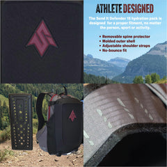 Send It Hydration Backpack Maroon with hydration bladder for on-the-go fluids during rides