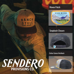 Sendero Provisions Co Wind River Range hat mesh back for breathable comfort