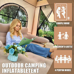 SENLEETO four-season waterproof tent with UV protection.
