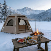 SENLEETO inflatable tent with pump for quick setup.