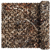 Senmortar camo netting bulk roll 5x23 ft in dry grass for versatile hunting blind setups.