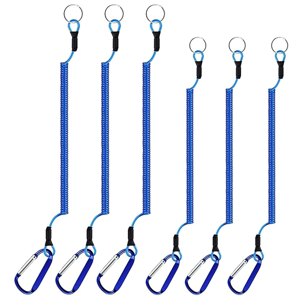 SENRISE heavy-duty fishing lanyard 1.2m blue keeps your rod secure during casting