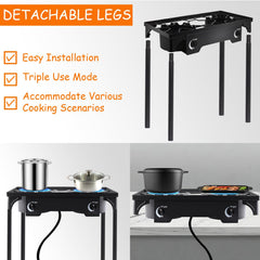 Senrob sturdy metal frame with detachable legs ready for transport.