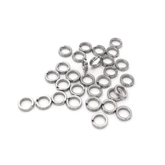 SENYUBBY Heavy Duty Split Ring 5.2mm outer diameter - 0.7mm wire - 40lb test