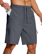 SERAMY men's hiking shorts zipper pockets keep valuables secure on trails