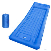 SEVNPRIME foot-pump action inflates quickly for easy campsite setup