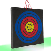 S F archery target dense foam closeup highlights durable EVA foam for rugged backyard use