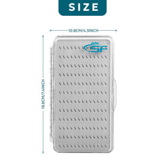 Thin 0.5 inch Thick Fly Box – Side View