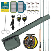 SF fly fishing rod combo 8wt 9ft emerald green carbon fiber rod