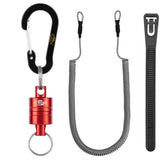 SF Magnetic Release Holder Keychain Red with Aluminum Alloy Hook Clip