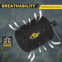 SF reel cover featuring hoop and loop closure with lug cutouts for snug fit