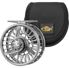 SF005 reel aerospace construction shows durable aircraft-grade aluminum for strength and lightness.