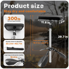 SFNSM marsh-seat-adjustable-height offers height versatility for varying water depths