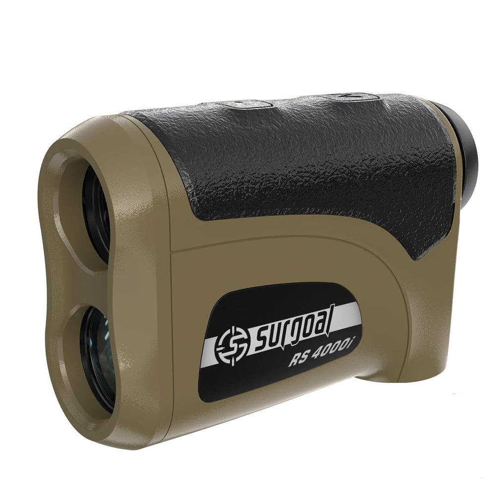 SG SURGOAL rangefinder 4000-yards front view shows long-range accuracy for golf and hunting.