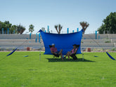 SHADE ECO Beach Canopy 9x8.5 ft set-up provides roomy family shade at the beach.