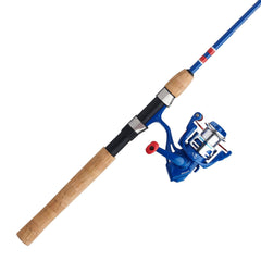 Shakespeare Contender 6ft rod and spinning reel combo offers lightweight casting for all-day comfort.