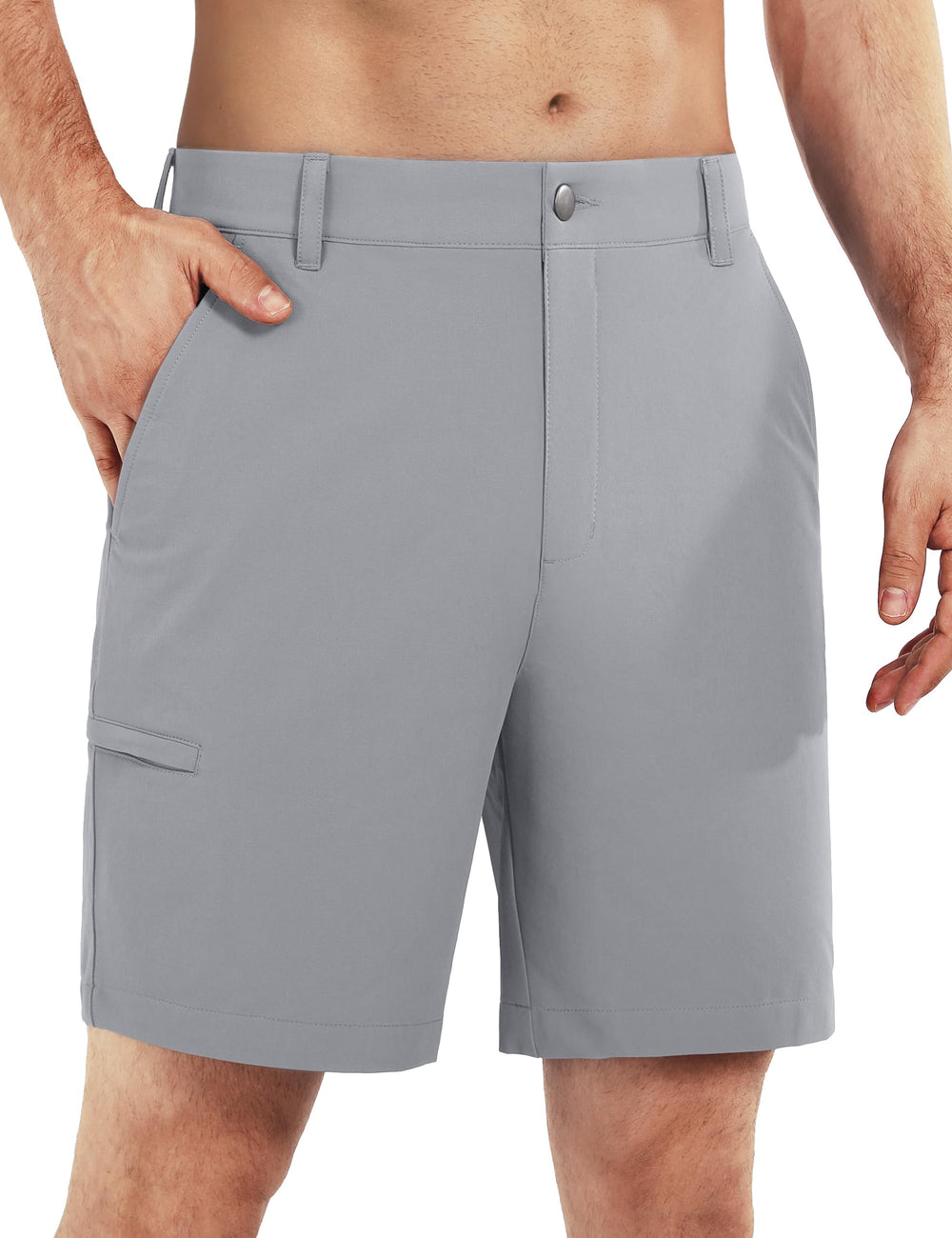 Shallowlulu men's golf shorts 7-inch stretch quick-dry fabric for on-course comfort