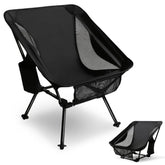 SHALLWE portable camping chair with X-frame stability on any terrain