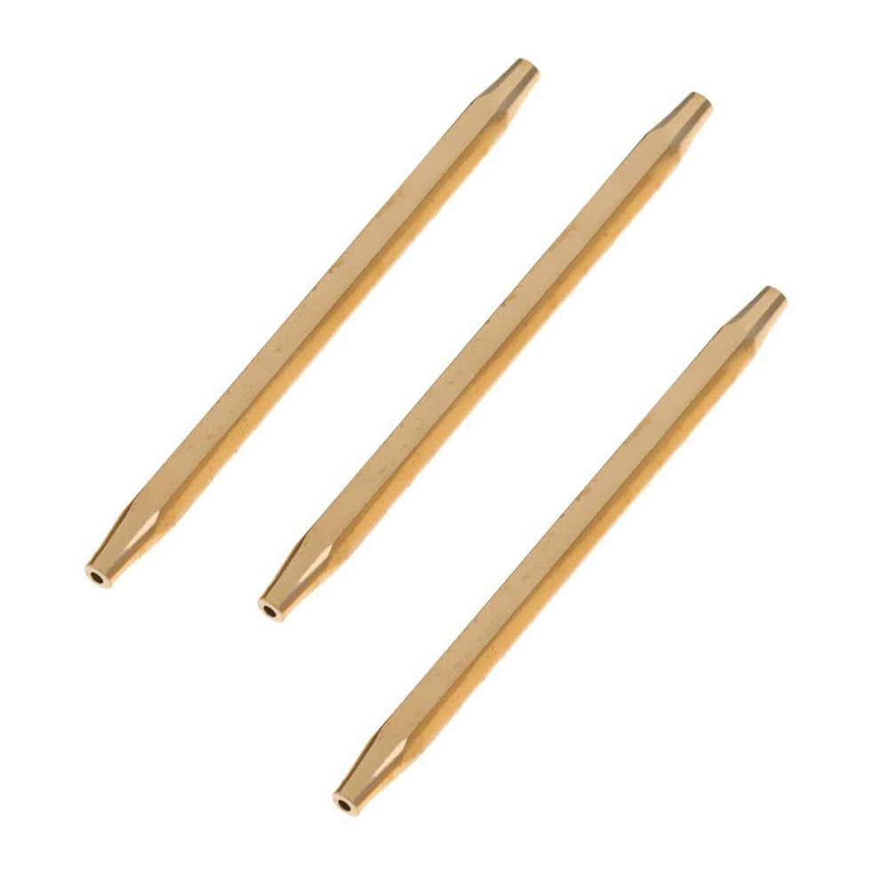 Shamjina brass half hitch tool close-up for precise knot finishing.