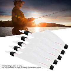 Five Shanrya plastic tip caps for fishing rods