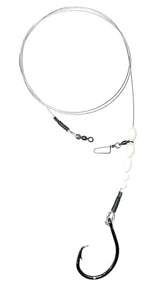 Shark fishing rig bite-proof leader with 12/0 hook