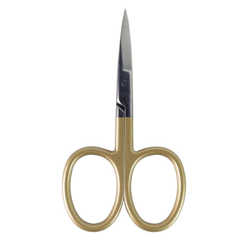 Shark Shooter 4-inch fly tying scissor with gold finish