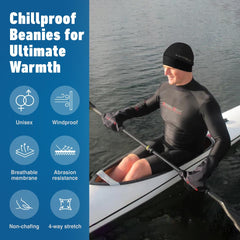 Sharkskin Chillproof Beanie hollow fleece lining warmth and moisture-wicking