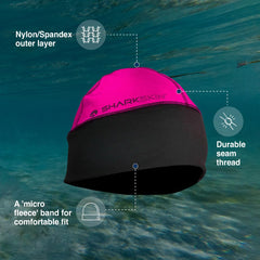 Sharkskin Chillproof Beanie interior features hollow fleece for warmth and moisture management.
