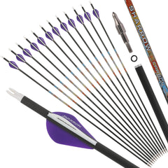 SHARROW 31-inch carbon arrow removable-100grain-tip for versatility in hunting and practice.