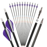 SHARROW 31-inch carbon arrow spine-250 full arrow length for precision hunting.