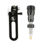 SHARROW arrow rest with nickel-coated finish offers durable, smooth operation.