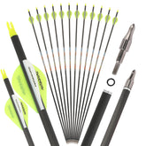SHARROW carbon arrow 31-inch shaft closeup for precise flight and consistent target practice.