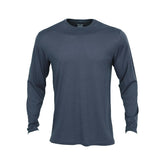 SHEEP RUN merino base layer denim-front—durable, breathable everyday wear for outdoor adventures.