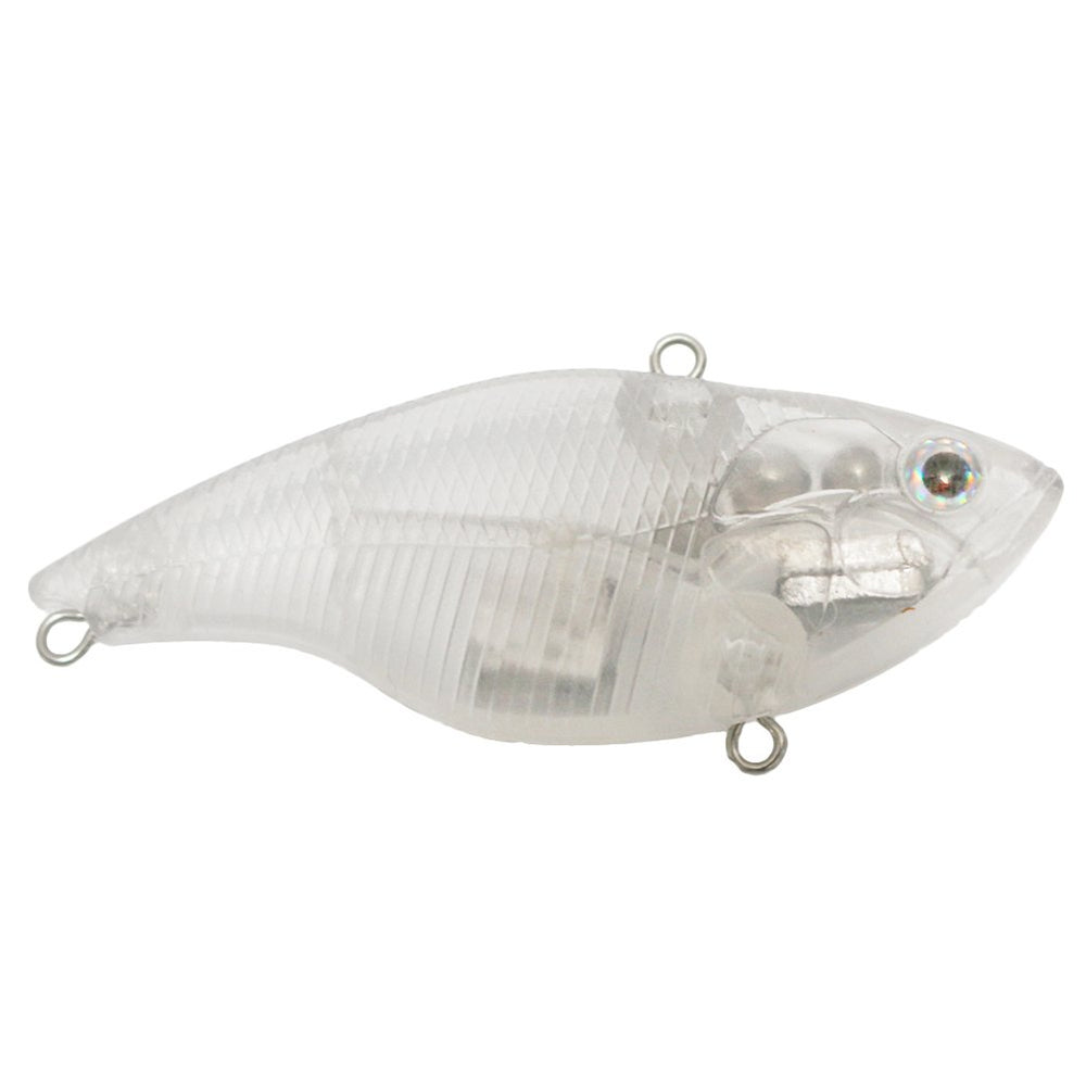 Shelt lipless trap body, unpainted and ready for customization.