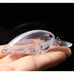 Shelt crankbait with rattle inside highlights audible lure during retrieve.