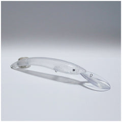 Shelt unpainted crankbait with lip for 10-15 ft diving depth and strong retrieves