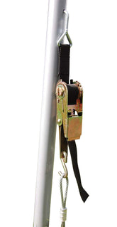 ShelterLogic RatchetTite heavy-duty ratchet hook secures shelter framing