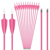 SHENG-RUI archery arrows with pink vanes for precise practice