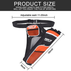 SHENG-RUI Archery Hip Quiver multi-pocket design for arrows and accessories.