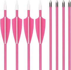 SHENG-RUI archery youth arrow round-back bullet fixed point for safe practice.