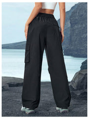 SHENHE cargo pockets outdoor travel pants with secure storage