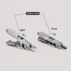 Knot tying tool integrated into SHIAWASENA cutter