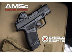 Shield Sights AMSc rugged aluminum body resists wear in duty and daily carry.